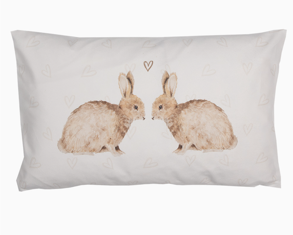 Tyynynp&auml;&auml;llinen Heart Bunnies 30 x 50 cm