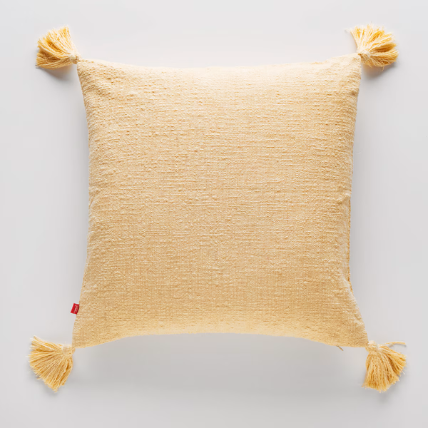 Tyynynp&auml;&auml;llinen Tassel keltainen