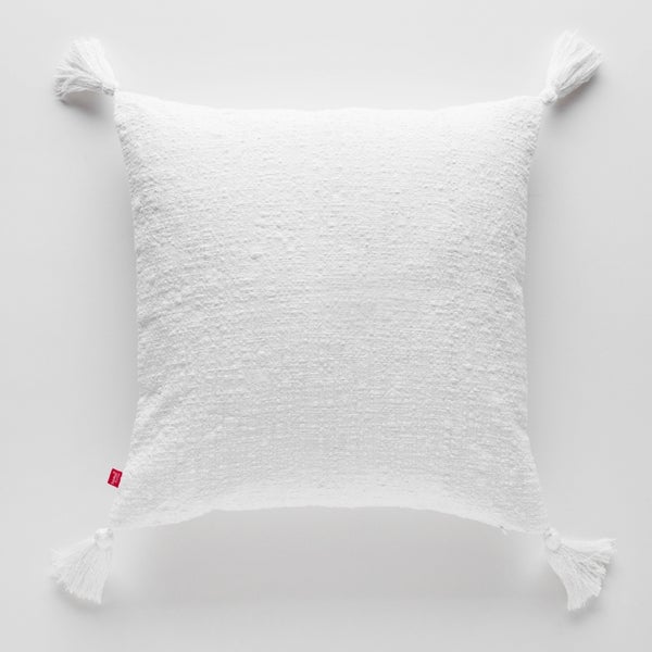 Tyynynp&auml;&auml;llinen Tassel valkoinen